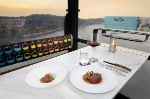 싱가포르 케이블카 스카이 다이닝