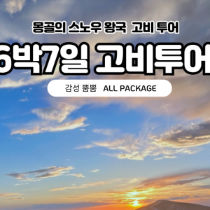 [겨울몽골]6박7일 고비사막+테를지