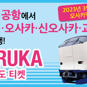하루카 간사이공항->오사카/신오사카 편도 + LUCUA Osaka 1000엔 상품권 세트