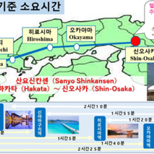 [E티켓] 산요신칸센 편도티켓 고쿠라↔하카타 (자유석)