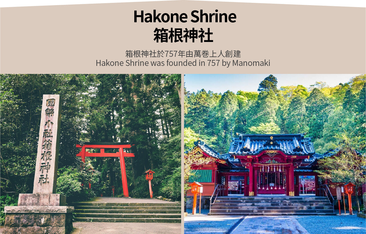 하코네 신사 & 아시노코 수상 도리이